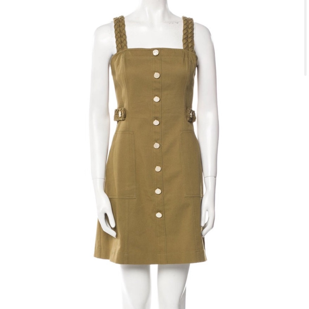 Derek Lam 10 Crosby square neckline mini dress